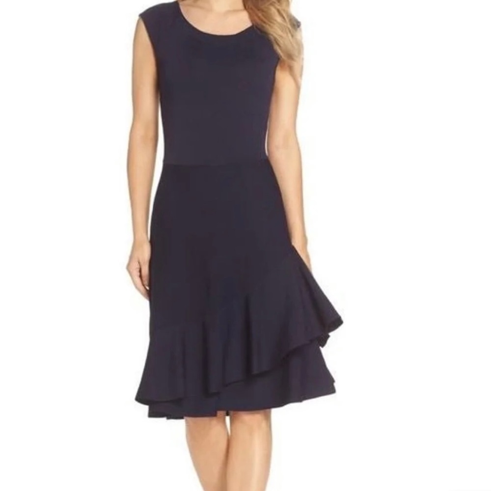 ELIZA J Double Ruffle Dress